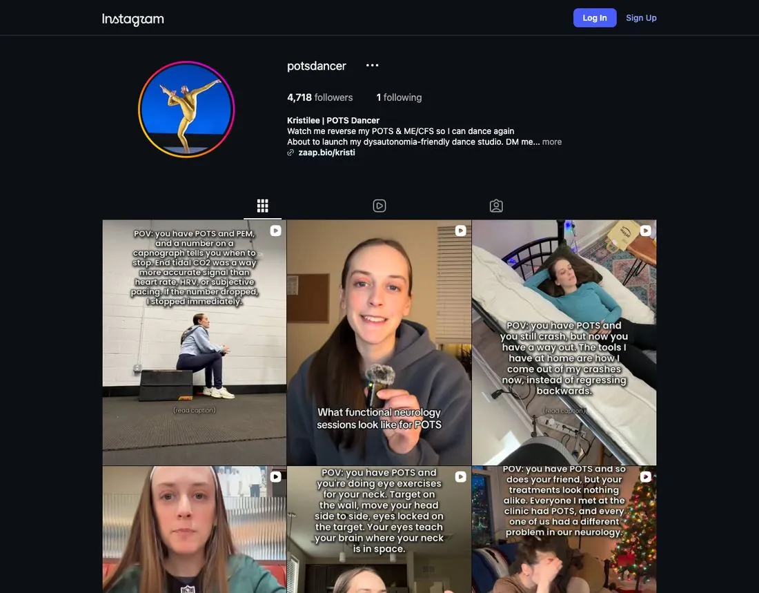 @potsdancer Instagram profile